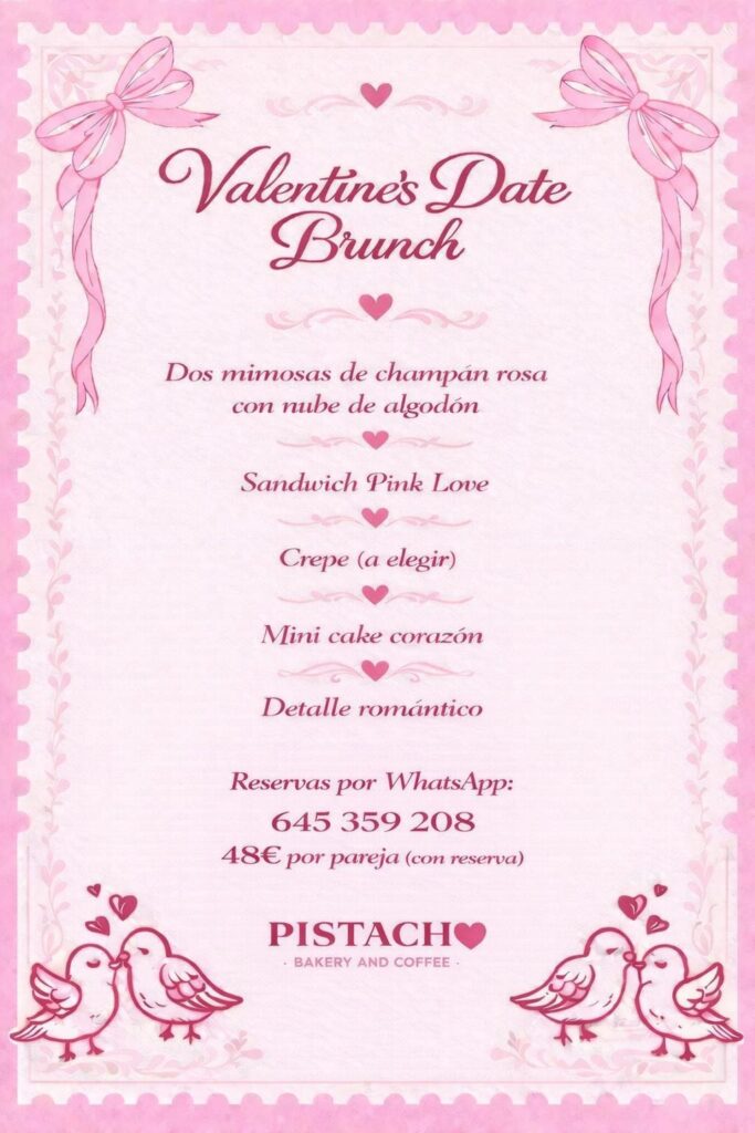 menú san valentin